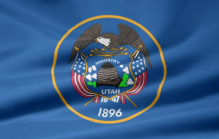 Flag of Utahの写真素材