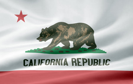 High resolution flag of Californiaの写真素材