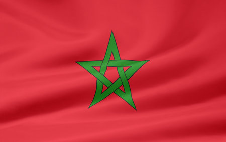 Flag of Moroccoの写真素材