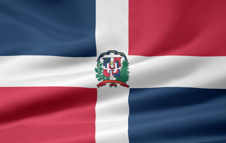 Flag of the Dominican Republicの写真素材