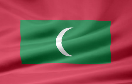 Flag of Maldivesの写真素材