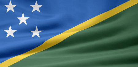 Flag of the Solomon Islandsの写真素材