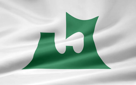 Flag of Aomori - Japanの写真素材