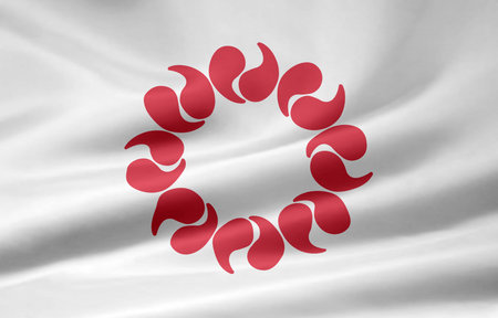 Flag of Saitama - Japanの写真素材