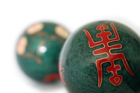 Chinese health ballsの写真素材