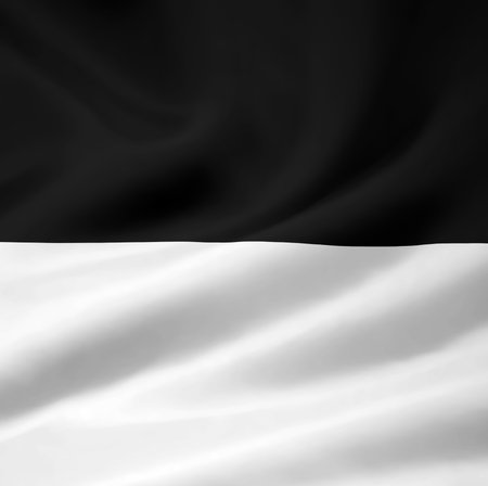 Flag of Canton Fribourg - Switzerlandの写真素材