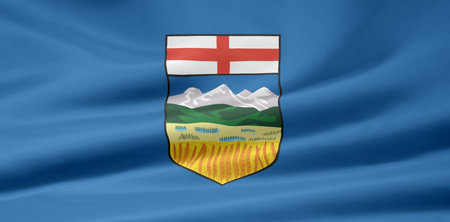 Flag of Alberta - Canadaの写真素材