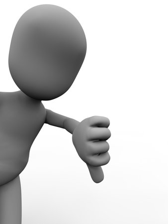 Thumb Downの写真素材