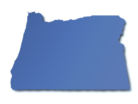 Map of Oregon - USAの写真素材
