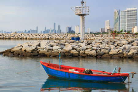 Boats at the pier of the thailand.の写真素材