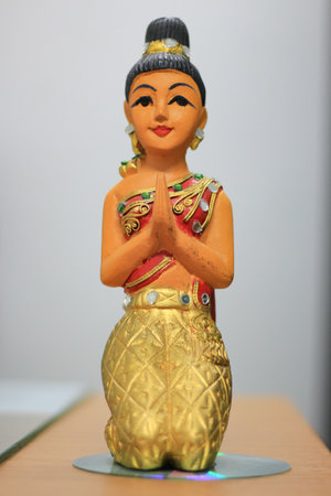 Doll woman beggingの写真素材