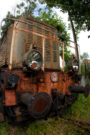 Old locomotiveの写真素材