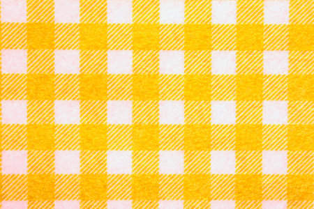 Material into yellow grid, a textile background の写真素材