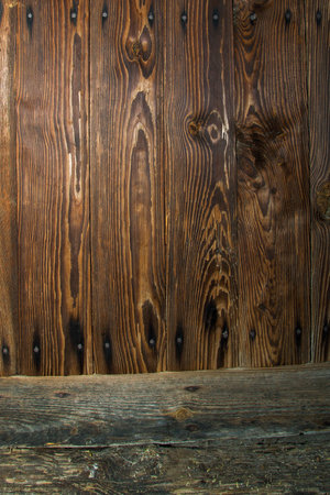 The scene from old boards, a wooden backgroundの写真素材
