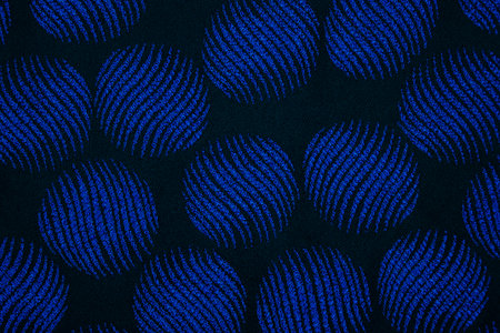 Material in the blue circles, a textile backgroundの写真素材