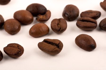 Coffee beans, a macro shotの写真素材