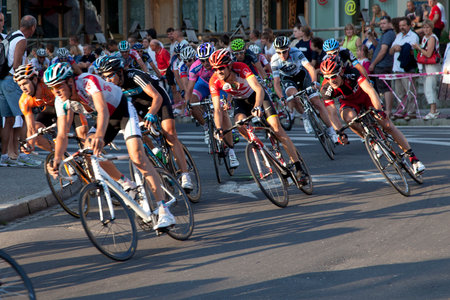 ZAKOPANE - AUGUST 04  Tour de Pologne, the step in Zakopane on August 04, 2011 in Zakopane, Poland のeditorial素材