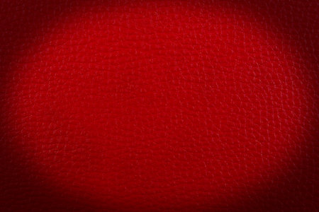 Red leather texture or background の写真素材