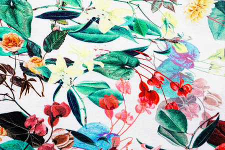 Material with flowers, a background or textureの写真素材