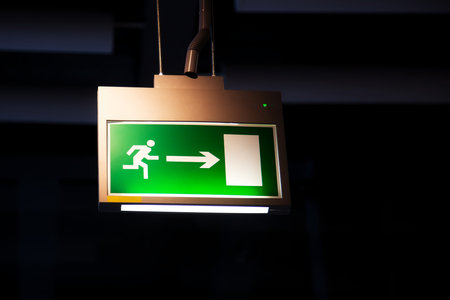 Emergency exit, illuminated board