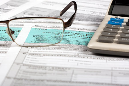 Polish tax returnの写真素材