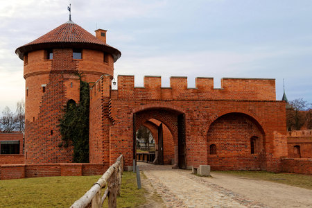 Castle in Malbork in Poland, entrence gateのeditorial素材