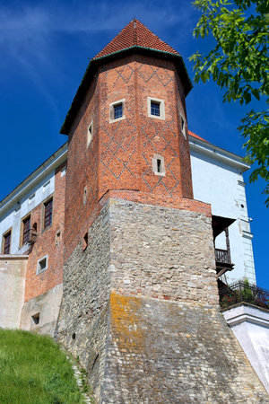 Castle in Sandomierz in Polandのeditorial素材