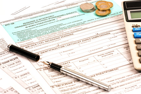 Polish tax returnの写真素材