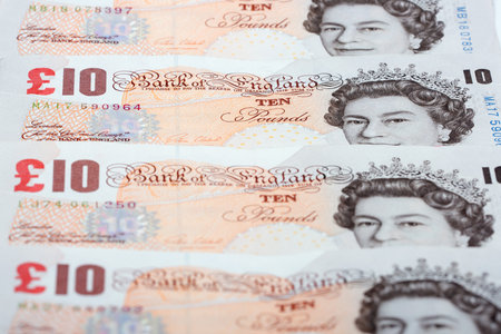 UK pounds, backgroundの写真素材