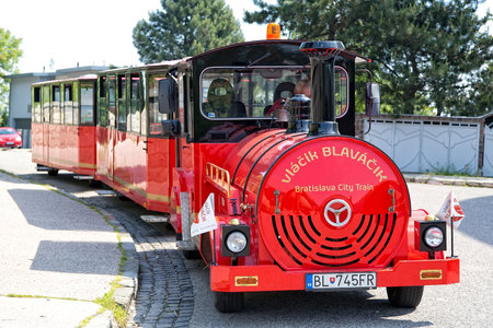 Bratislava, Slovakia - May 29: "Bratislava City Train" on  May 29, 2015 in Bratislava, in Slovakiaのeditorial素材