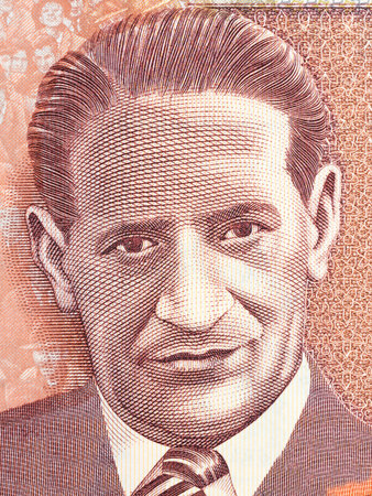 Jorge Eliecer Gaitan portrait from Colombian moneyの写真素材