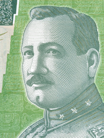 Jose Maria Orellana portrait from Guatemalan moneyの写真素材