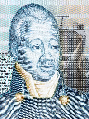 Henri Christophe portrait from Haitian moneyの写真素材