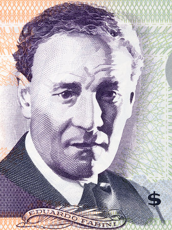 Eduardo Fabini portrait from Uruguayan Pesos