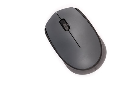 Computer mouse on a white backgroundの写真素材