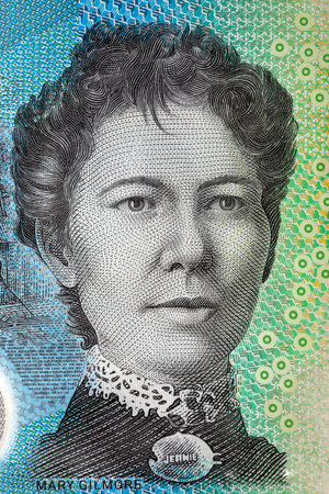 Mary Gilmore portrait from Australian moneyのeditorial素材