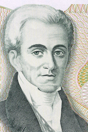 John Capodistrias portrait from Greek moneyの写真素材