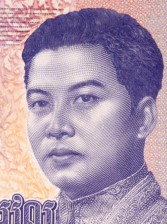 King Norodom Sihanouk, a portrait from Cambodian moneyの写真素材