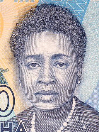 Rose Lomathinda Chibambo portrait from Malawian moneyの写真素材