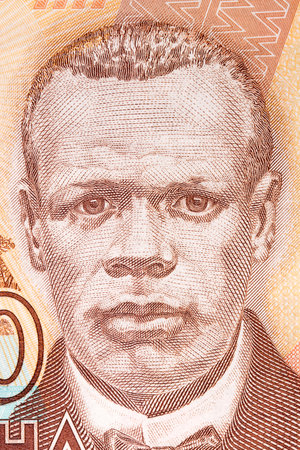 John Chilembwe portrait from Malawian moneyの写真素材