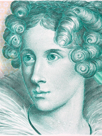 Annette von Droste-Hulshoff portrait from Deutsche Markの写真素材