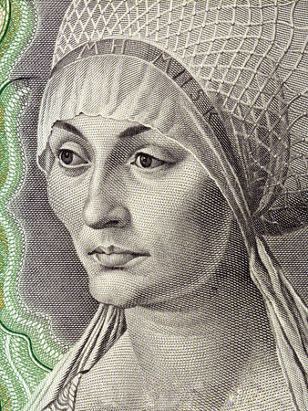Elisabeth Tucher portrait from Deutsche Mark