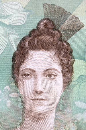 Luisa Caceres de Arismendi portrait from Venezuelan moneyの写真素材
