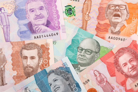 Money from Colombia, business backgroundのeditorial素材