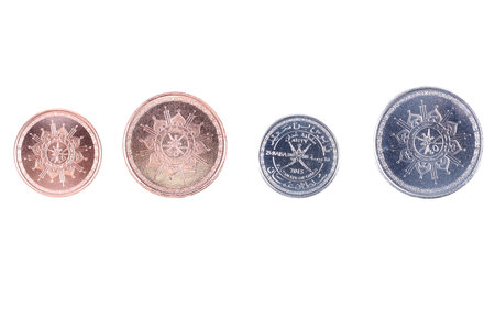 Coins from Omanの写真素材