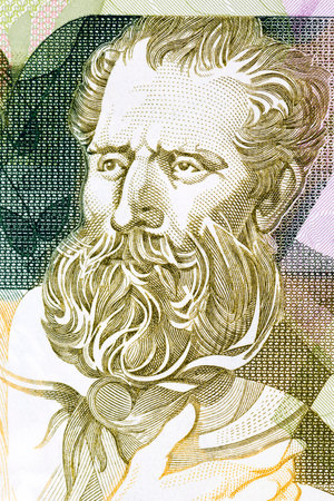 Antero de Quental, a portrait from Portuguese moneyのeditorial素材