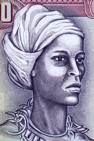 Nanny of the Maroons portrait from Jamaican moneyのeditorial素材