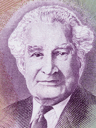 Alexander Bustamante portrait from Jamaican moneyの写真素材