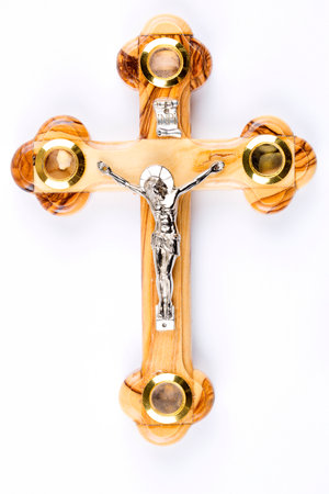 Cross on a white backgroundの写真素材