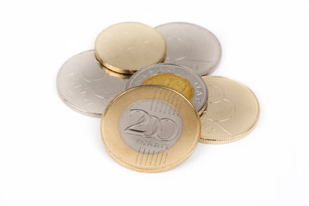 Hungarian coins - Forintの写真素材